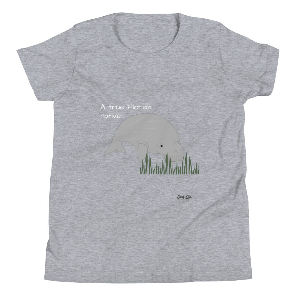 FL Native - Manatee - Youth Short Sleeve T-Shirt