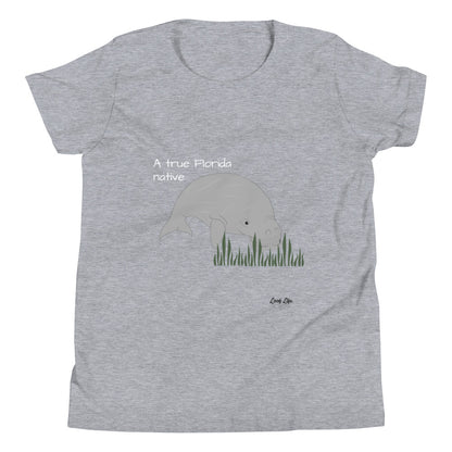 FL Native - Manatee - Youth Short Sleeve T-Shirt
