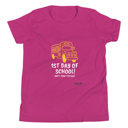 1st Day of School - Bus - Youth Short Sleeve T-Shirt