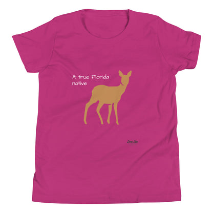 FL Native - Deer - Youth Short Sleeve T-Shirt