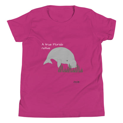 FL Native - Manatee - Youth Short Sleeve T-Shirt