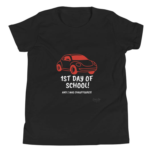 1st Day of School - Chauffeur - Youth Short Sleeve T-Shirt