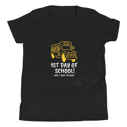 1st Day of School - Bus - Youth Short Sleeve T-Shirt