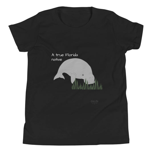 FL Native - Manatee - Youth Short Sleeve T-Shirt