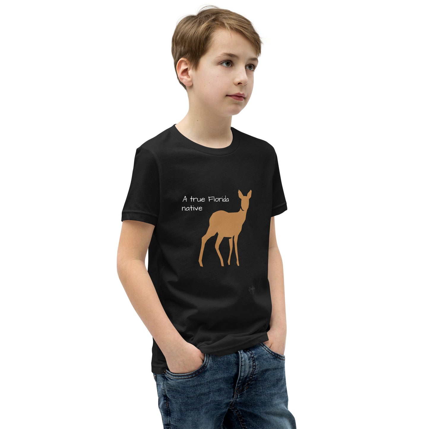FL Native - Deer - Youth Short Sleeve T-Shirt
