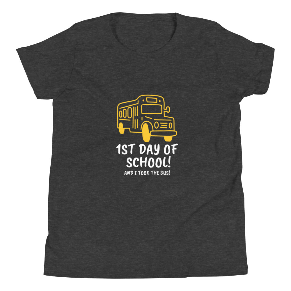 1st Day of School - Bus - Youth Short Sleeve T-Shirt