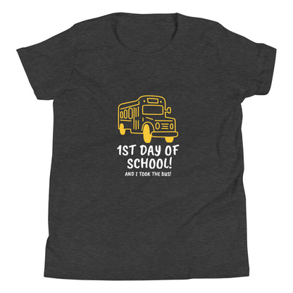 1st Day of School - Bus - Youth Short Sleeve T-Shirt