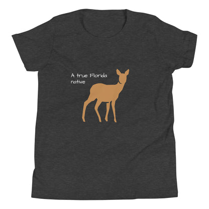 FL Native - Deer - Youth Short Sleeve T-Shirt