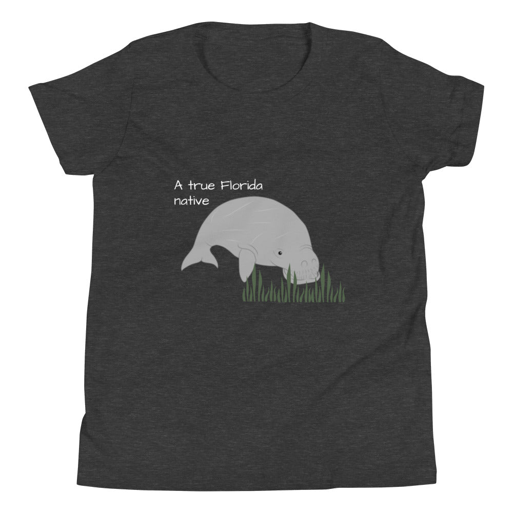 FL Native - Manatee - Youth Short Sleeve T-Shirt