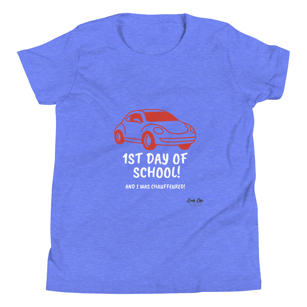 1st Day of School - Chauffeur - Youth Short Sleeve T-Shirt