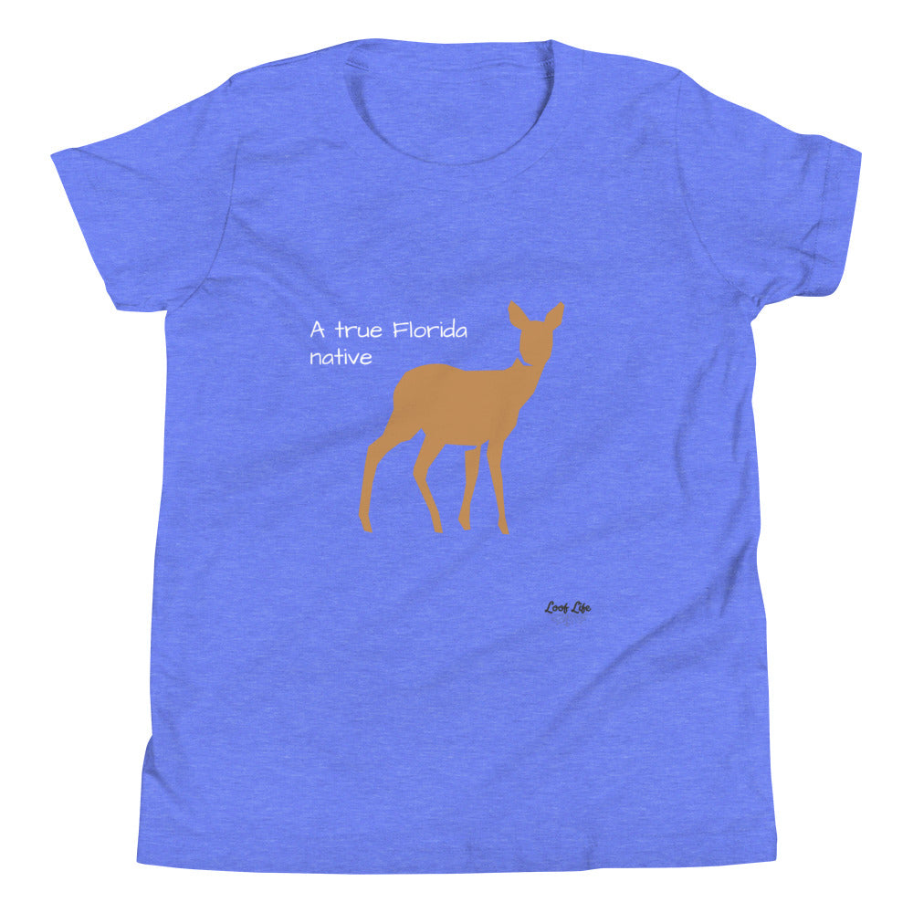 FL Native - Deer - Youth Short Sleeve T-Shirt