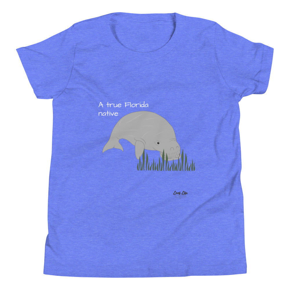 FL Native - Manatee - Youth Short Sleeve T-Shirt