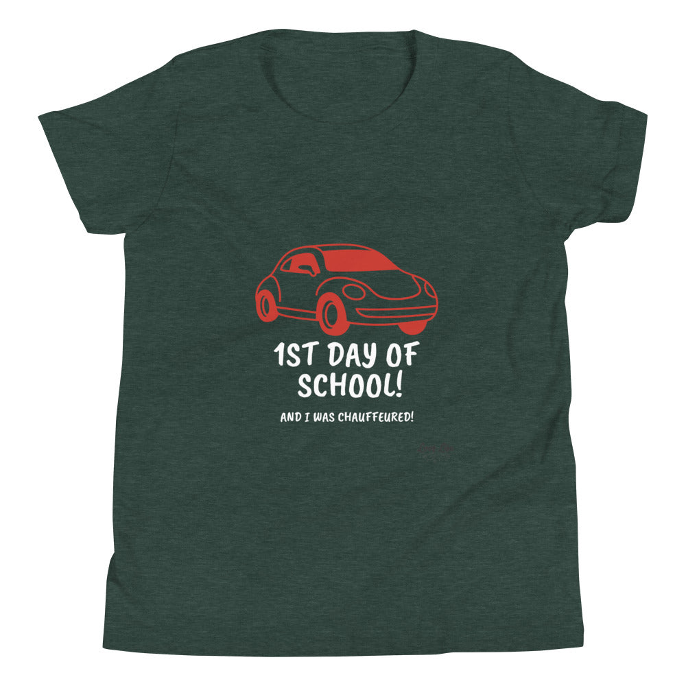 1st Day of School - Chauffeur - Youth Short Sleeve T-Shirt