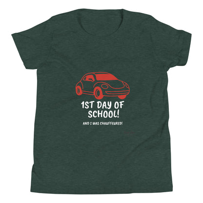 1st Day of School - Chauffeur - Youth Short Sleeve T-Shirt