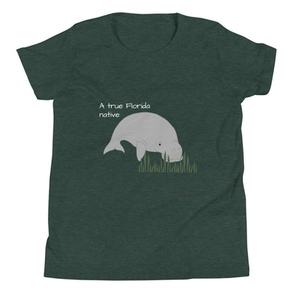FL Native - Manatee - Youth Short Sleeve T-Shirt