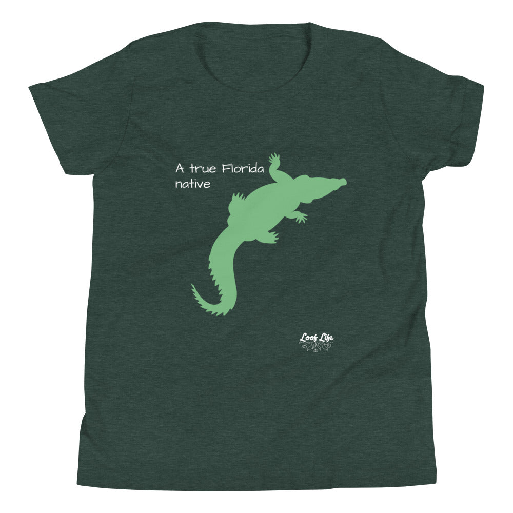 FL Native - Gator - Youth Short Sleeve T-Shirt