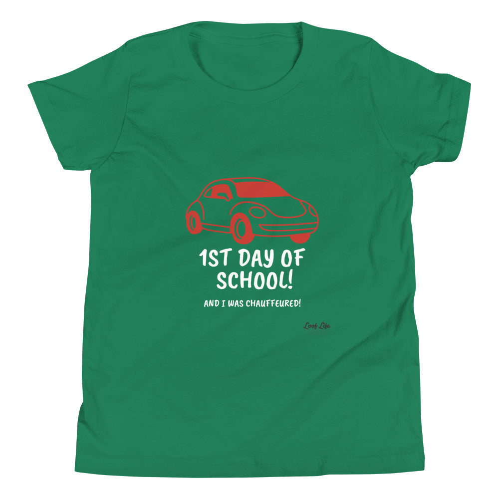 1st Day of School - Chauffeur - Youth Short Sleeve T-Shirt