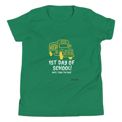 1st Day of School - Bus - Youth Short Sleeve T-Shirt