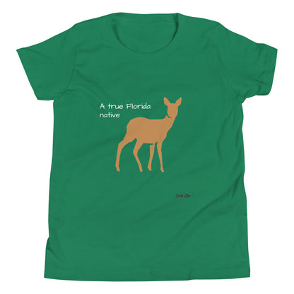 FL Native - Deer - Youth Short Sleeve T-Shirt