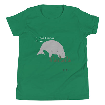 FL Native - Manatee - Youth Short Sleeve T-Shirt