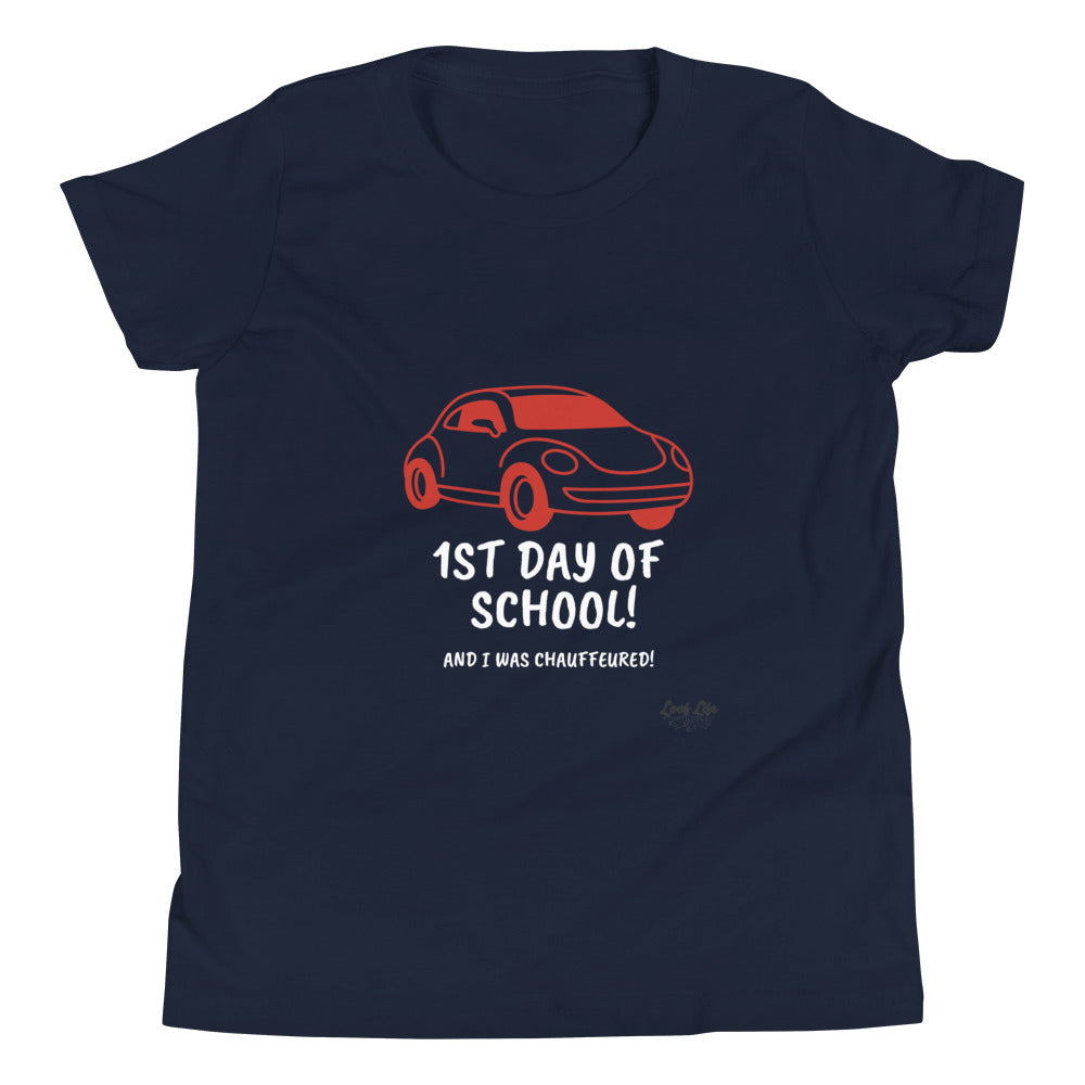 1st Day of School - Chauffeur - Youth Short Sleeve T-Shirt