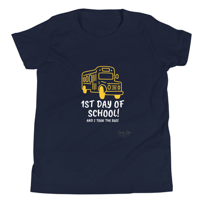 1st Day of School - Bus - Youth Short Sleeve T-Shirt