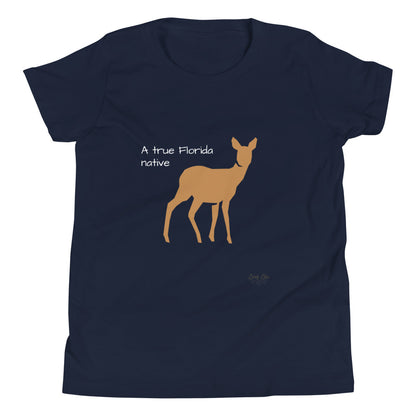 FL Native - Deer - Youth Short Sleeve T-Shirt