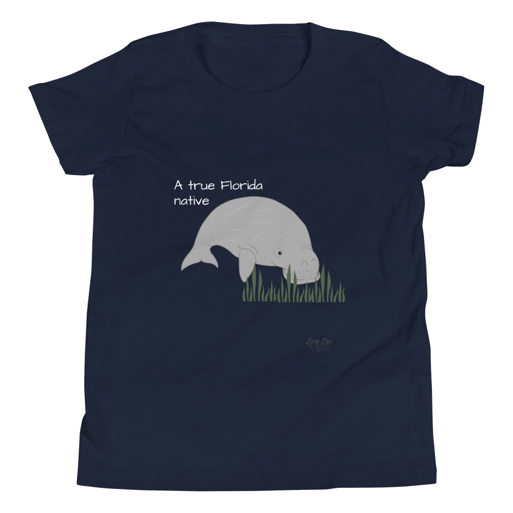 FL Native - Manatee - Youth Short Sleeve T-Shirt
