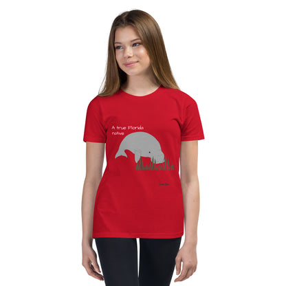FL Native - Manatee - Youth Short Sleeve T-Shirt