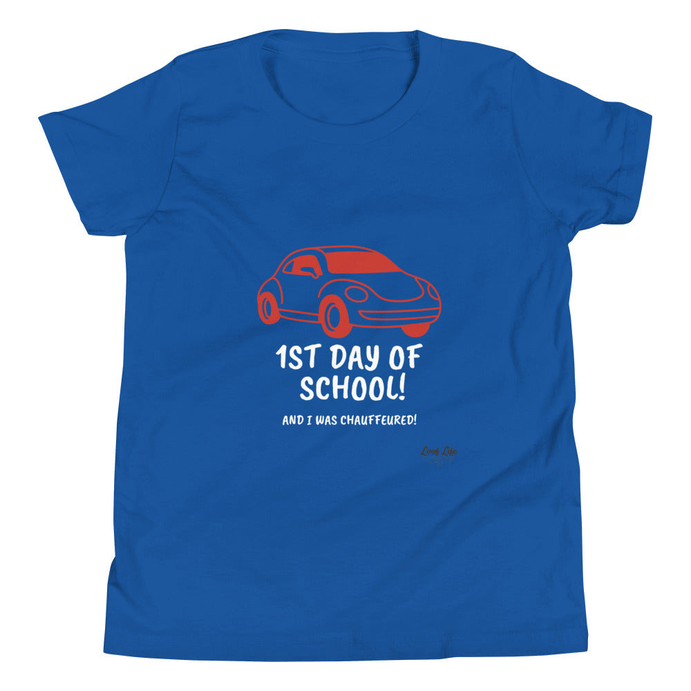 1st Day of School - Chauffeur - Youth Short Sleeve T-Shirt