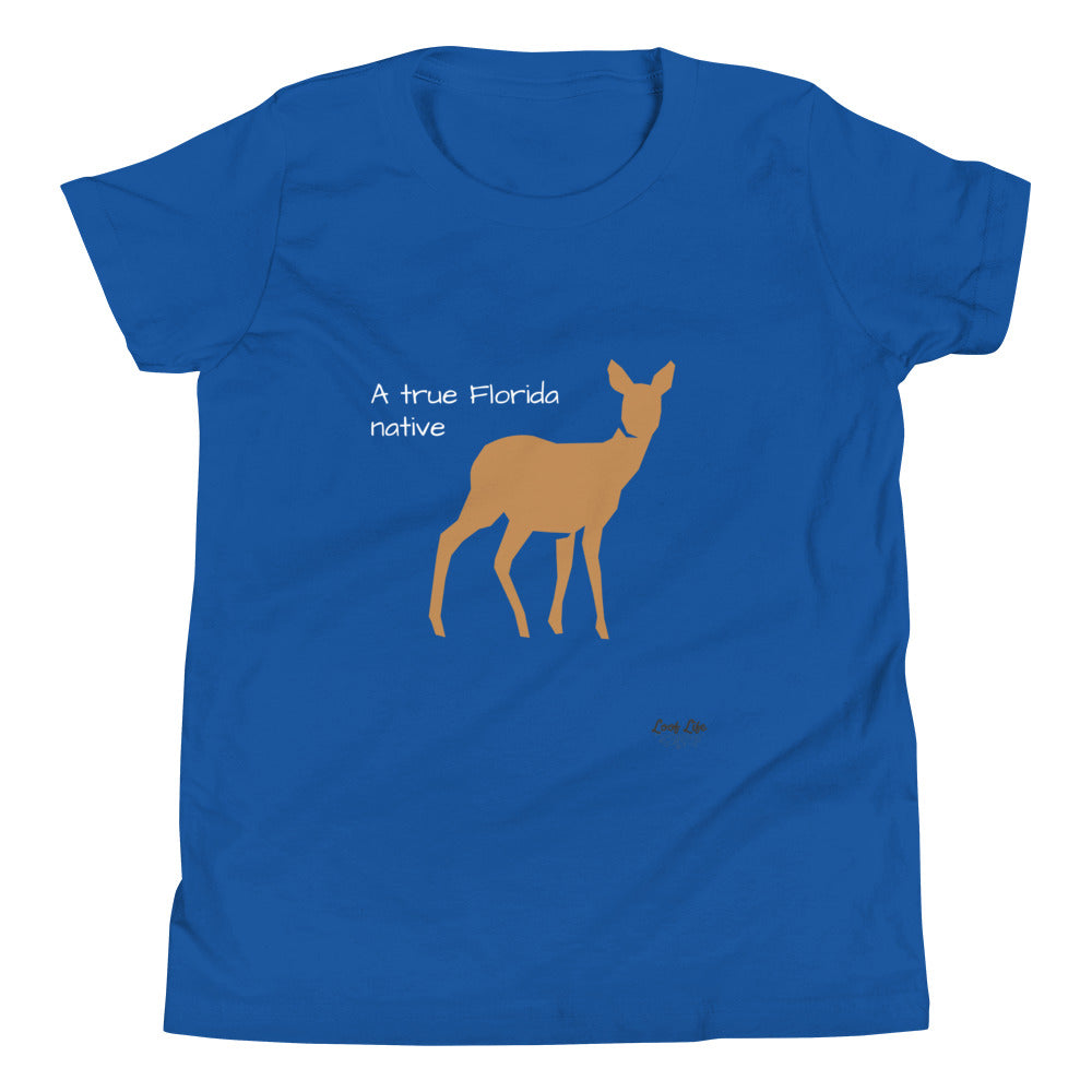 FL Native - Deer - Youth Short Sleeve T-Shirt