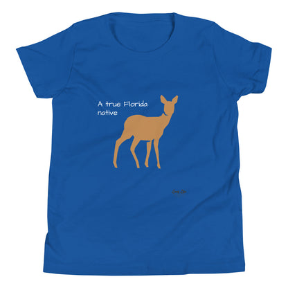 FL Native - Deer - Youth Short Sleeve T-Shirt