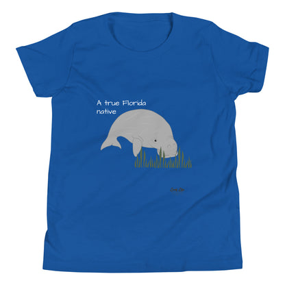 FL Native - Manatee - Youth Short Sleeve T-Shirt