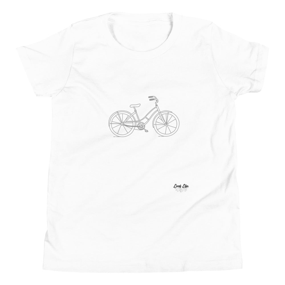 1st Day of School - Bike - Youth Short Sleeve T-Shirt